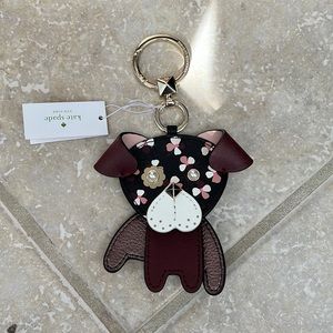 Kate Spade dog keychain new 2019